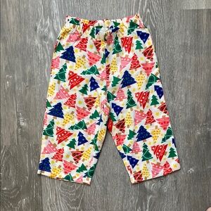 Old Navy Festive Tree Print Kids Pajama Bottoms